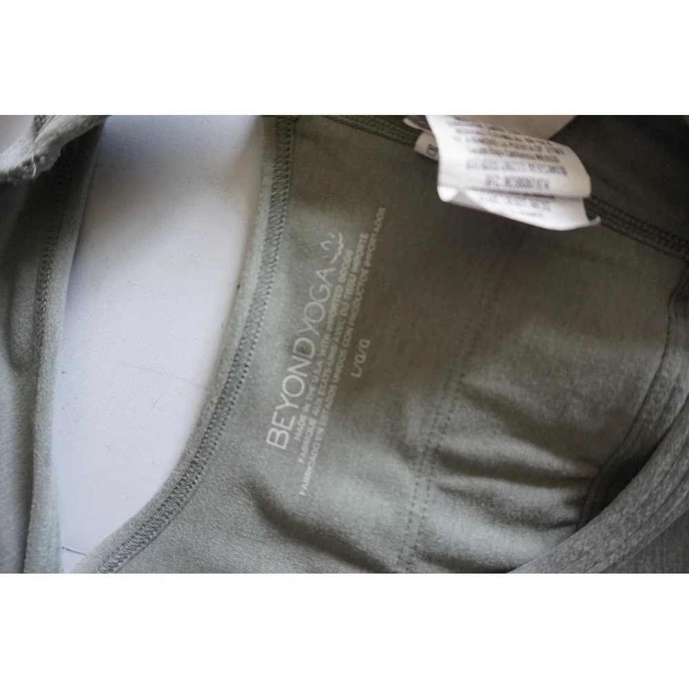 Beyond Yoga Spacedye Simplicity Long Line Bra Racerback‎ Dusty Forest Heather L